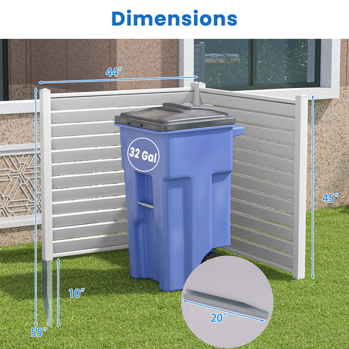 Giantex Air Conditioner Fence 2/4 Panels - 44&