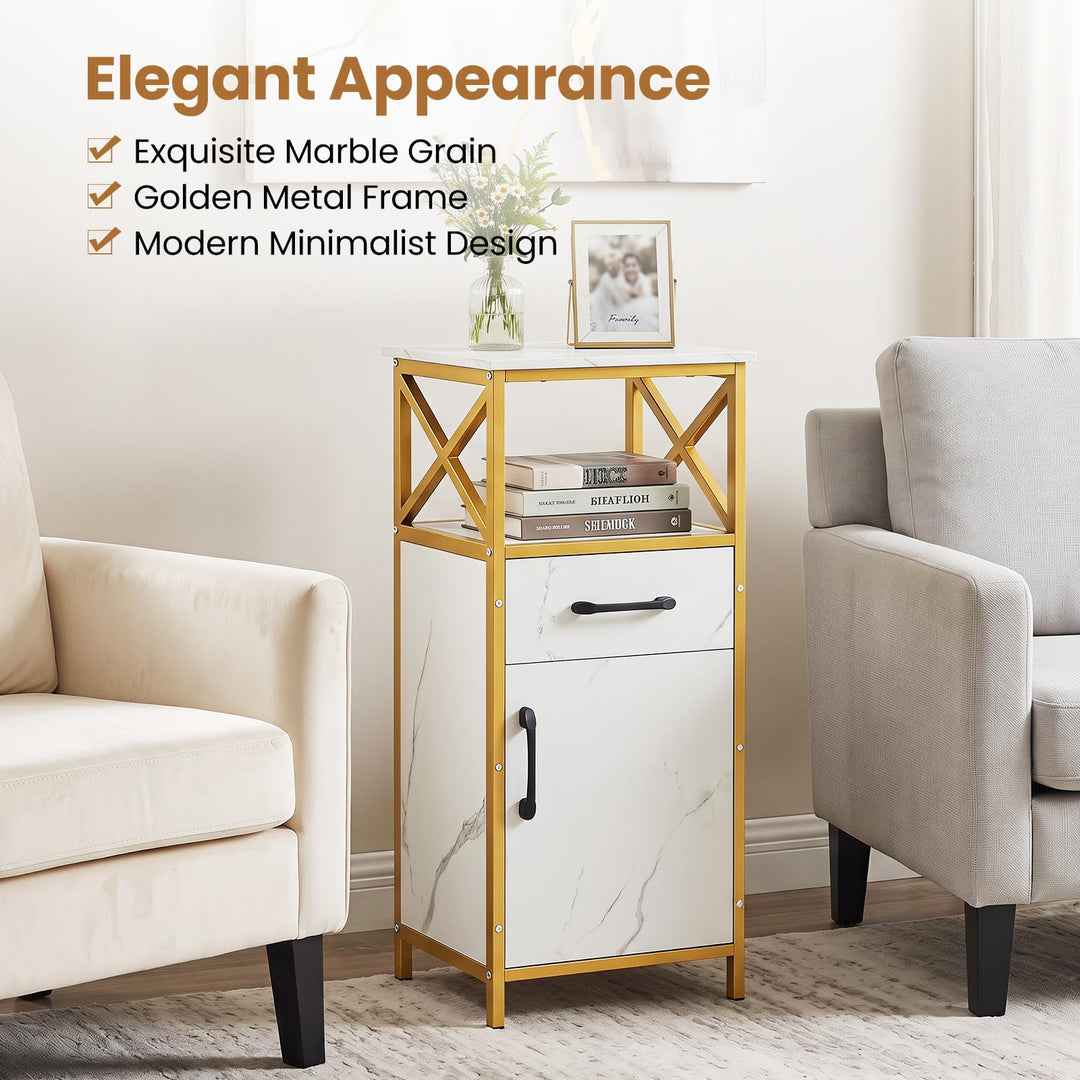GIANTEX Bathroom Storage Cabinet with Drawer