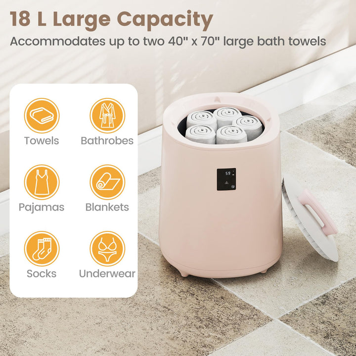 Giantex Towel Warmer 18L Large Towel Heater with LED Display &amp; Auto Shut Off