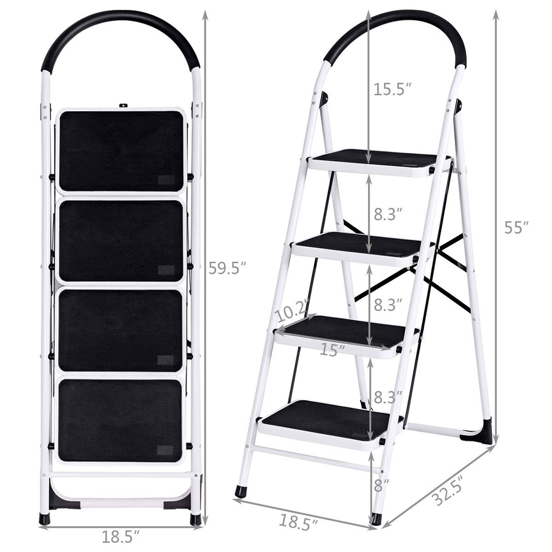 Giantex 2 Step Ladder Folding Step Stool Platform Home Kitchen Tool Multiuse Stepladder