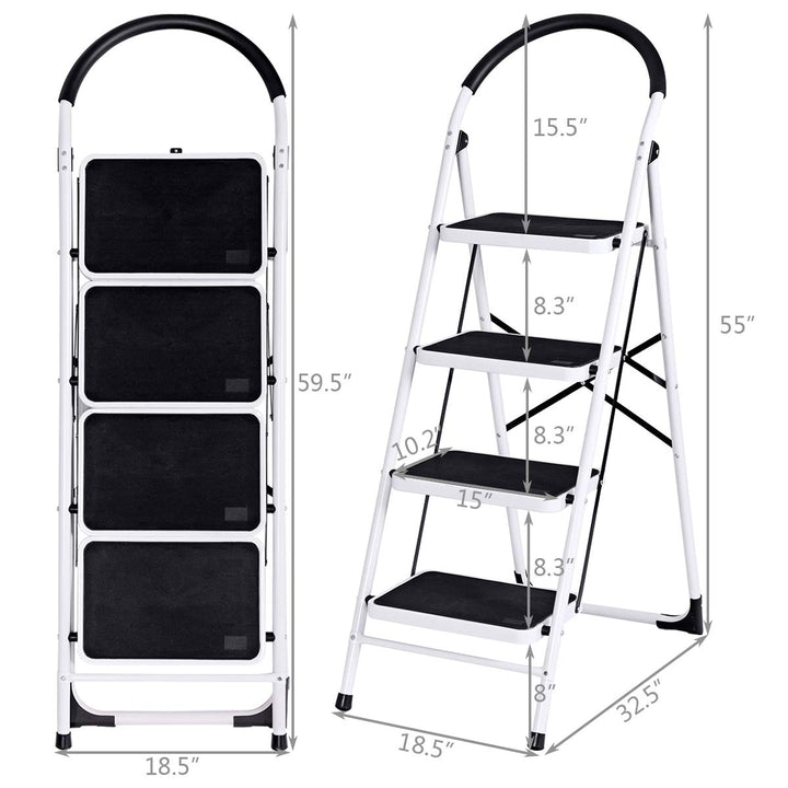 Giantex 2 Step Ladder Folding Step Stool Platform Home Kitchen Tool Multiuse Stepladder