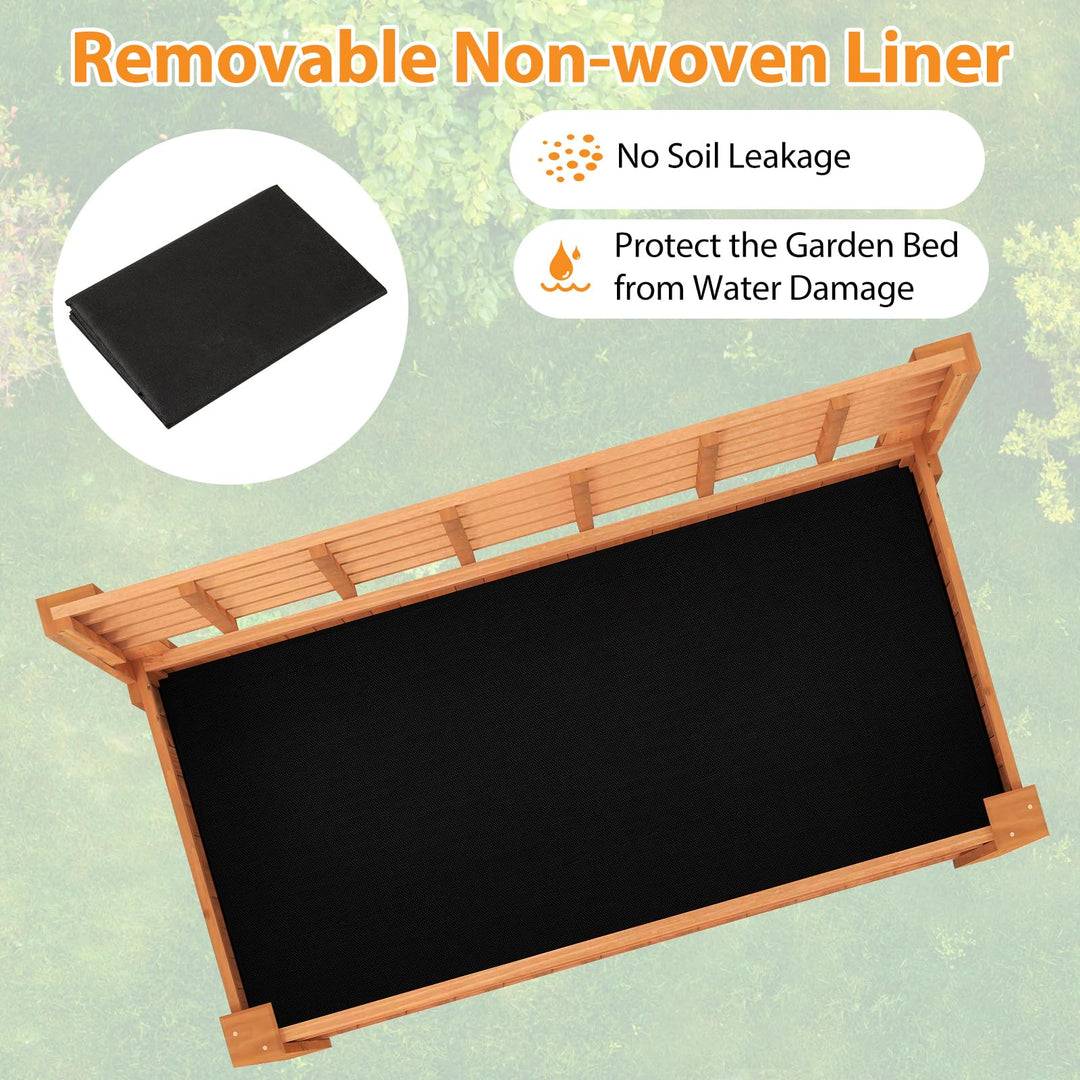 Giantex Raised Garden Bed with Trellis
