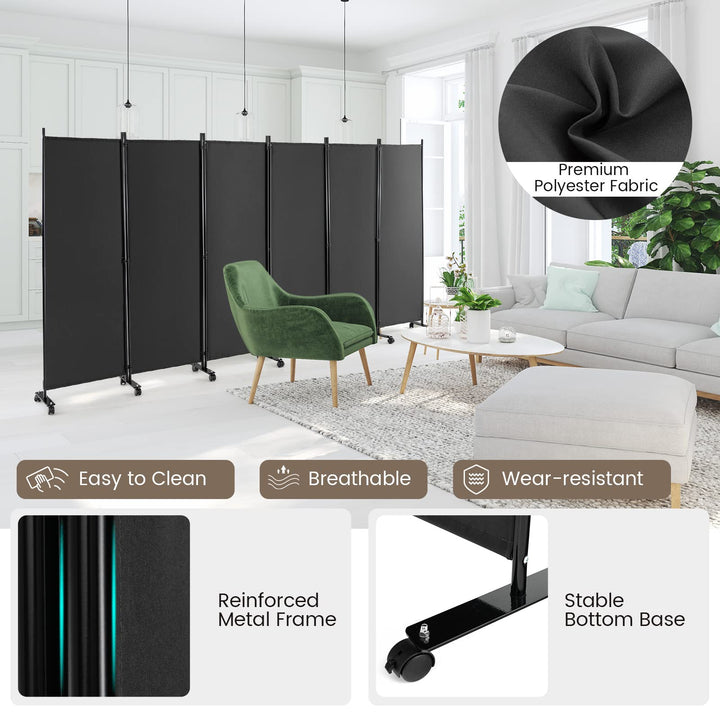 Giantex 6 Panel Room Divider, 132&