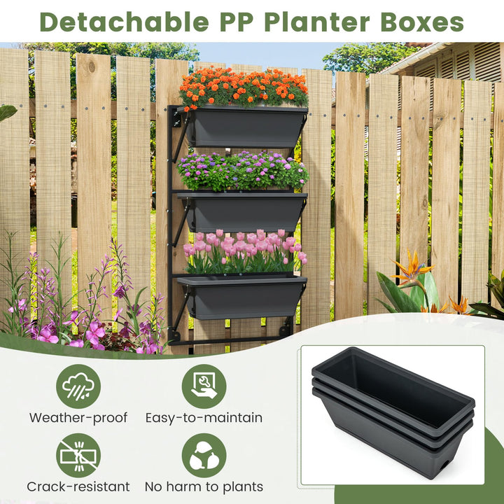 Giantex Vertical Raised Garden Bed, Hanging &amp; Wall-Mounted Planter Garden Boxes