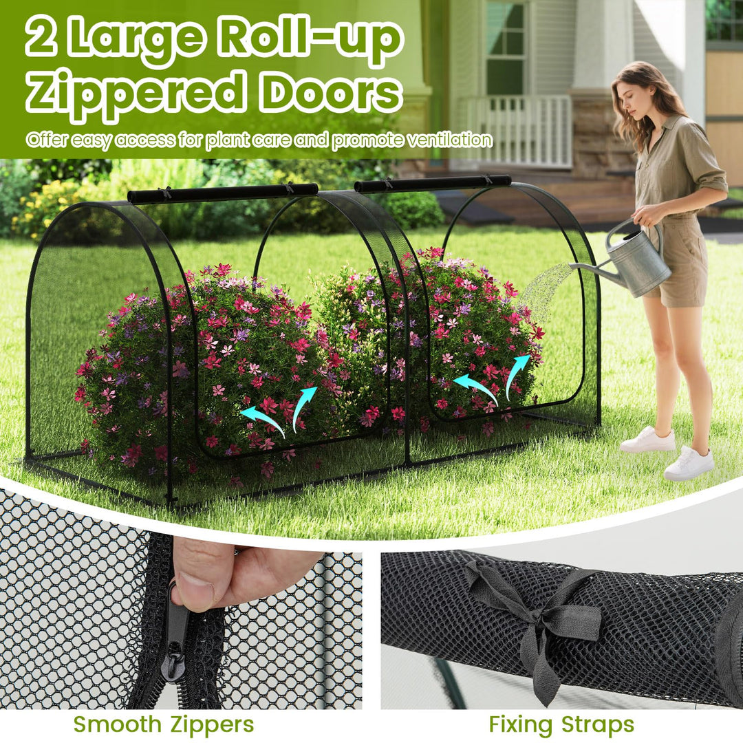 Giantex 98” x 48” x 48” Tunnel Crop Cage