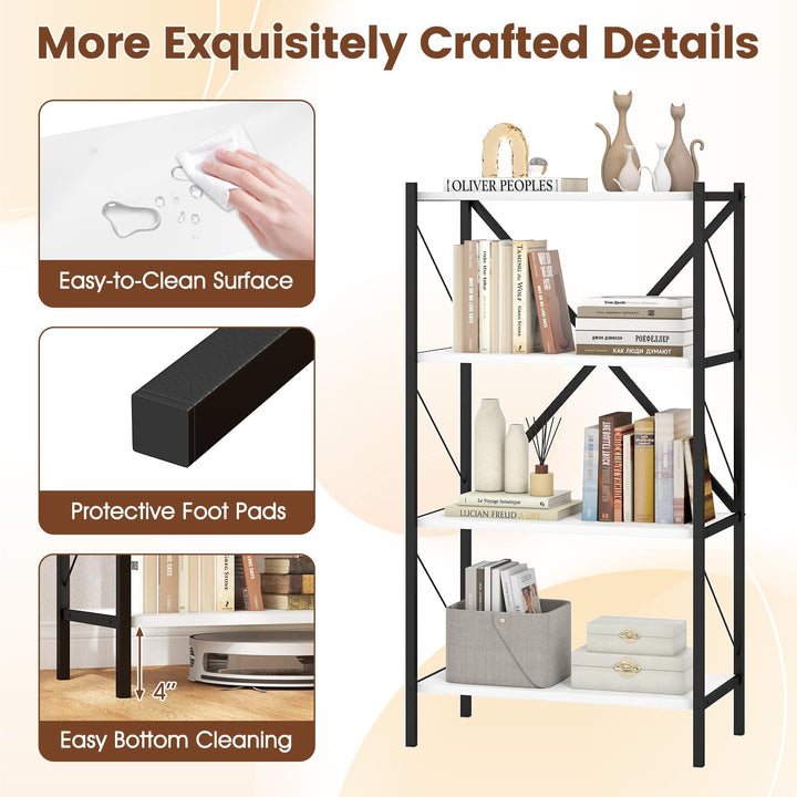 Giantex Modern Bookcase with Heavy-Duty Metal Frame (1/2)