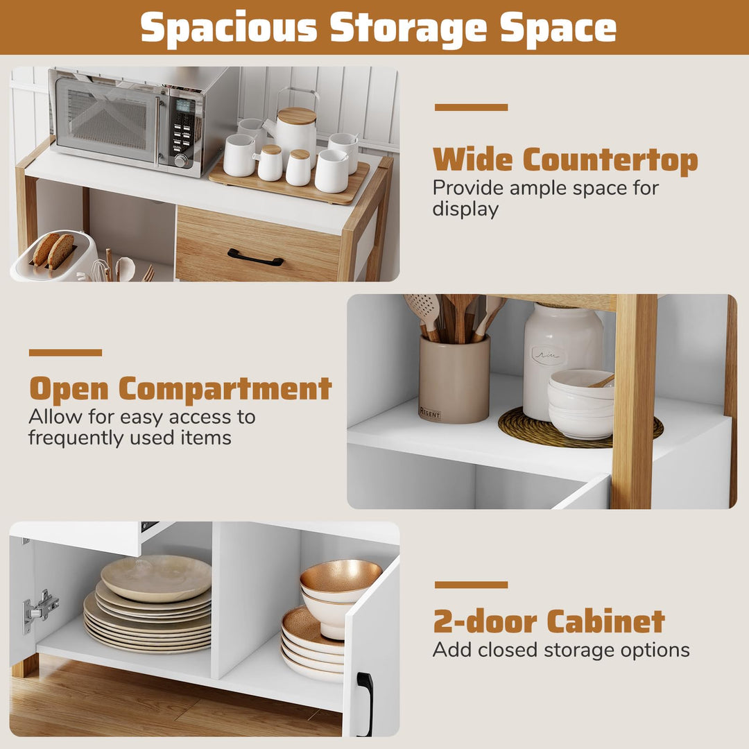 Giantex Buffet Sideboard with Pull-Out Shelf
