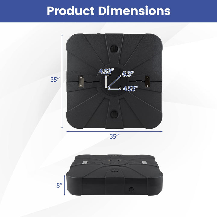 Giantex 375 lbs Cantilever Umbrella Base