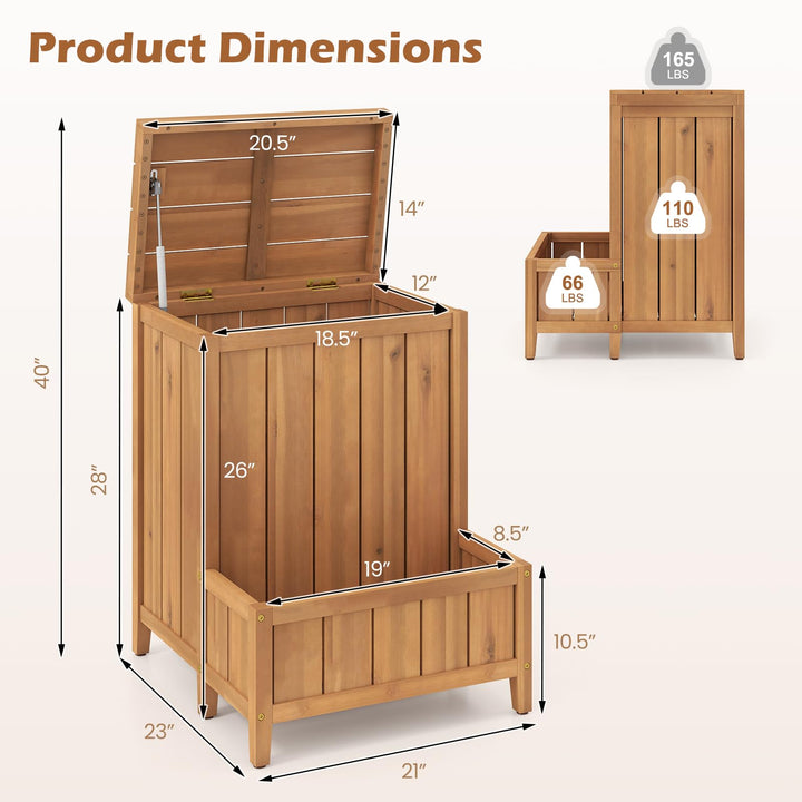 Giantex Outdoor Planter with Storage Box