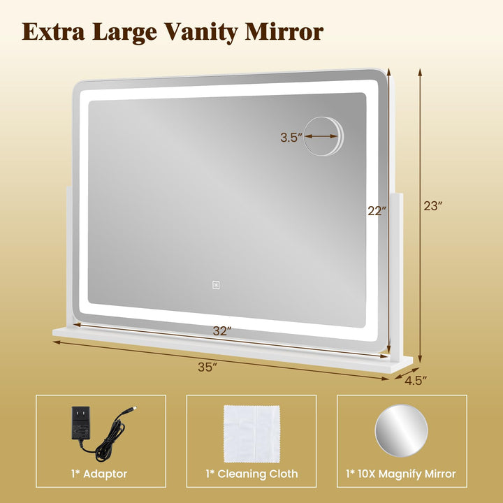 CHARMAID Vanity Mirror with Lights - 32&