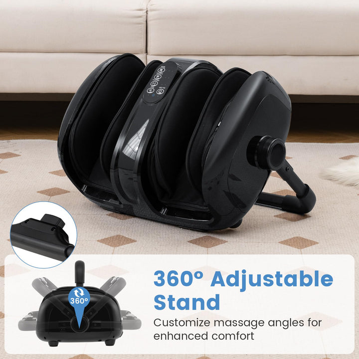 Giantex Portable Electric Foot Massager with Heat Therapy, Multi-Level Intensity Foot Massage