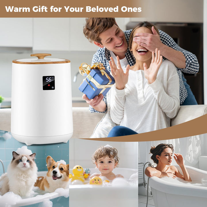 Giantex 18 L Large Blanket Towel Warmer with LED Display for Bathroom