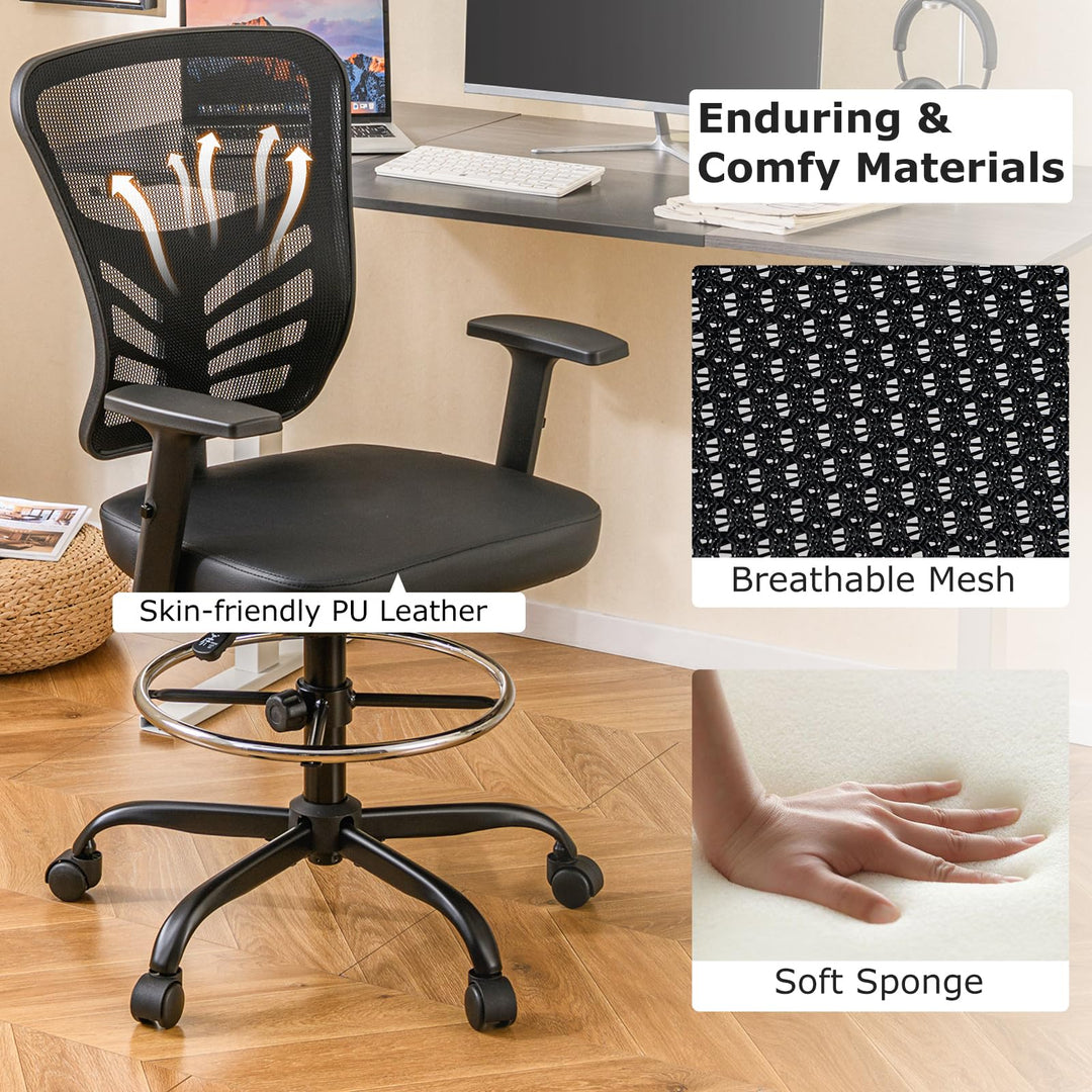 Giantex Mesh Drafting Chair, Standing Desk Chair