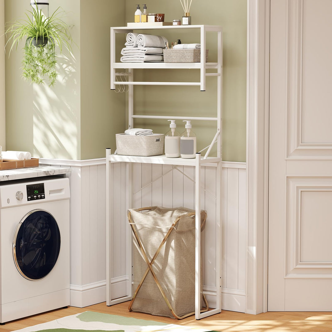 Giantex 3-Tier Over The Toilet Storage 64" Tall Freestanding Space Saver Bathroom Shelves