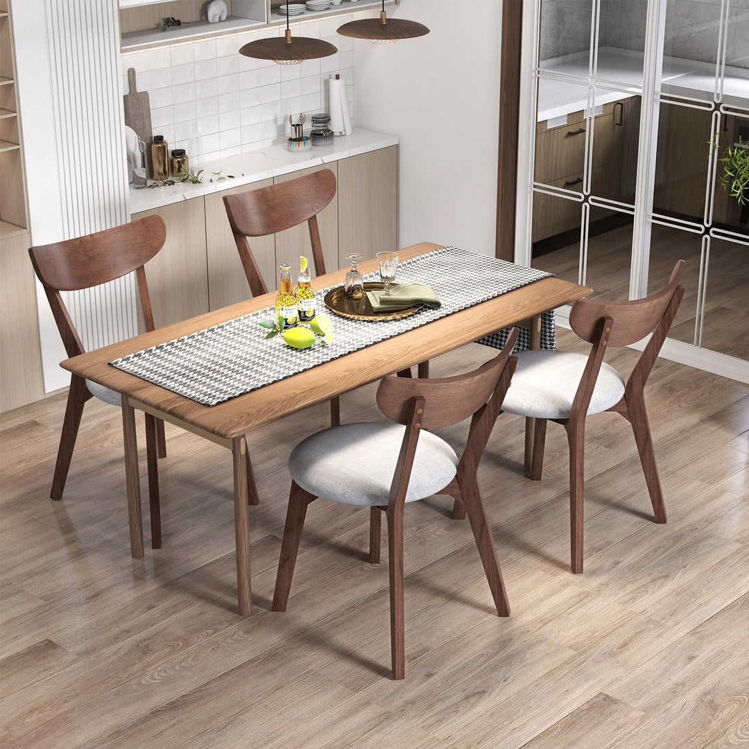 Giantex Upholstered Dining Chairs Set of 2/4 for Living Room Restaurant