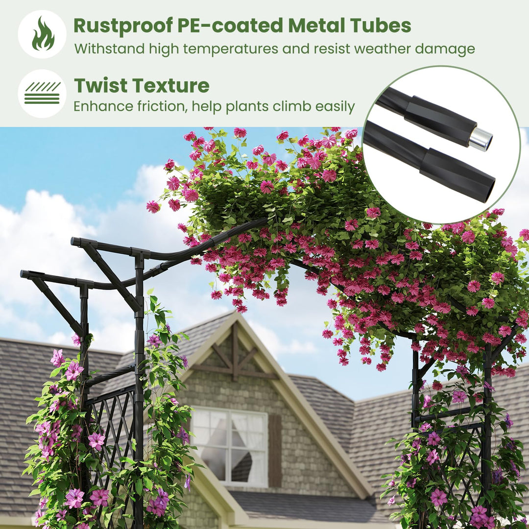 Giantex Garden Arch Trellis 67&