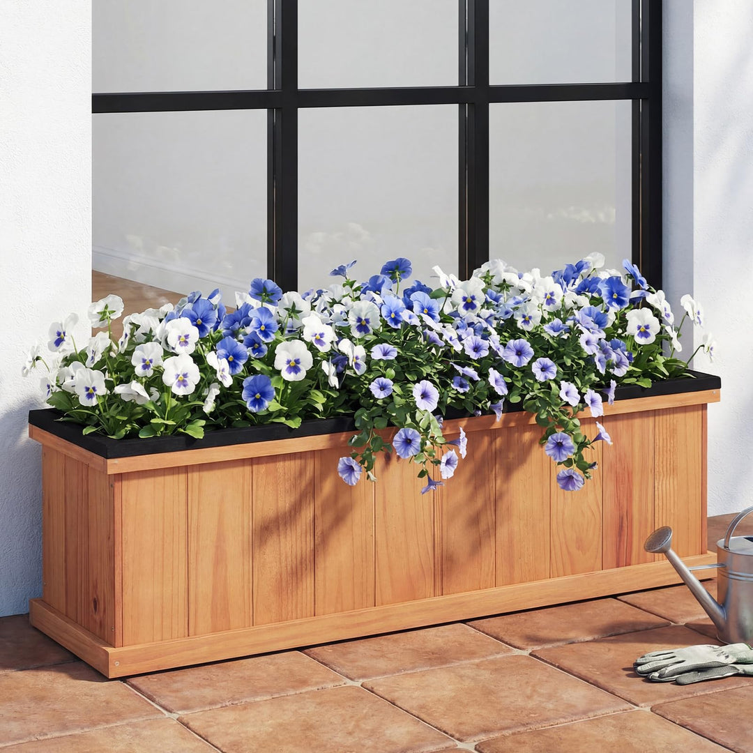 Giantex Outdoor Raised Garden Bed Set of 1/2 (40” x 13” x 12”)