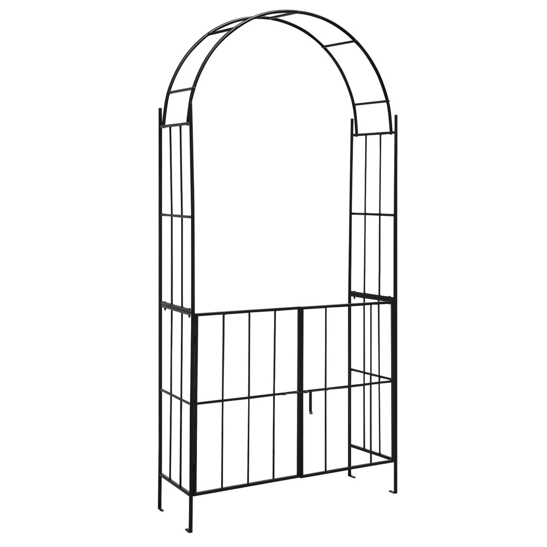 Giantex Garden Arbor Trellis with Door