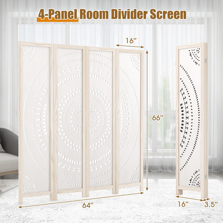 Giantex Room Divider 4 Panels - 66&
