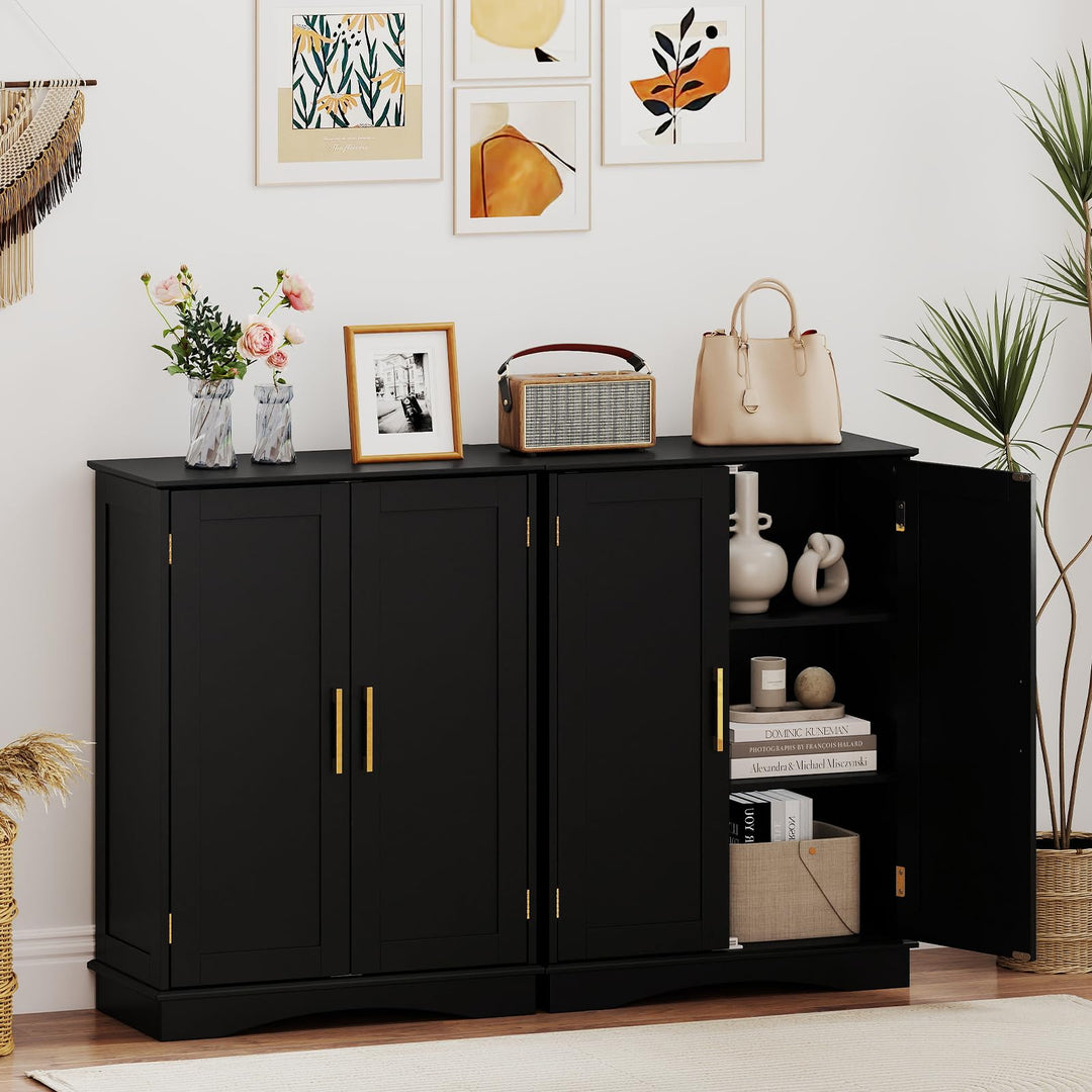Giantex Bathroom Storage Cabinet Modern 31.5" Cupboard with Adjustable Shelves