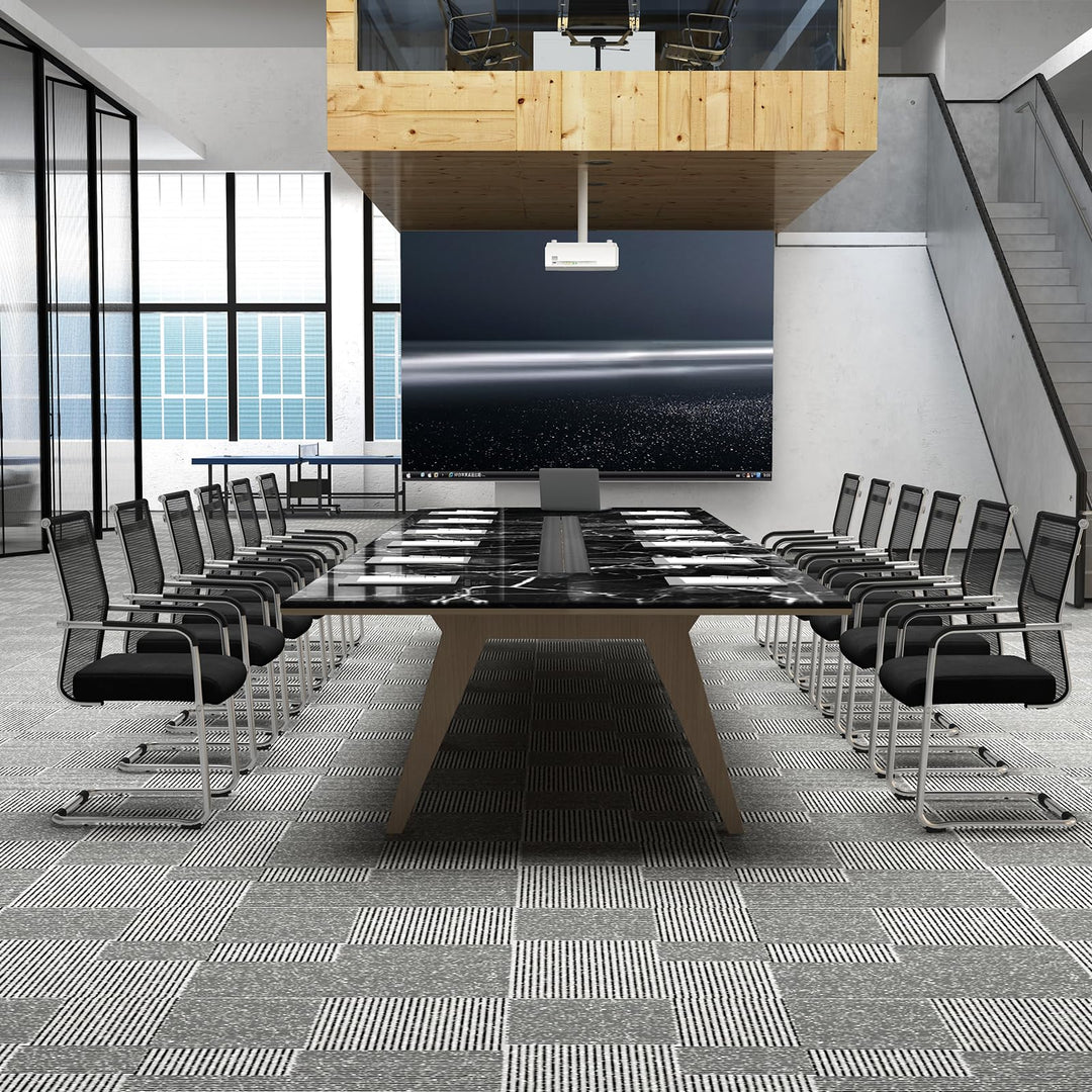 Giantex Waiting Room Chairs, Office Guest Chairs, Lobby Chairs with Metal Sled Base &amp; Armrests