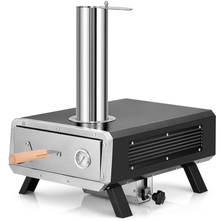 Giantex Pizza Oven Outdoor - 360° Rotating Pizza Stone