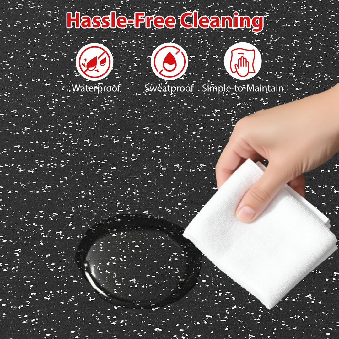 Giantex 12/24 Pack Interlocking Rubber Gym Floor Mats 0.79" Thick 24" x24" Puzzle Tiles
