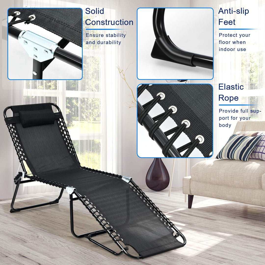 Giantex Chaise Lounge Chair Outdoor - Patio Lounge Chair