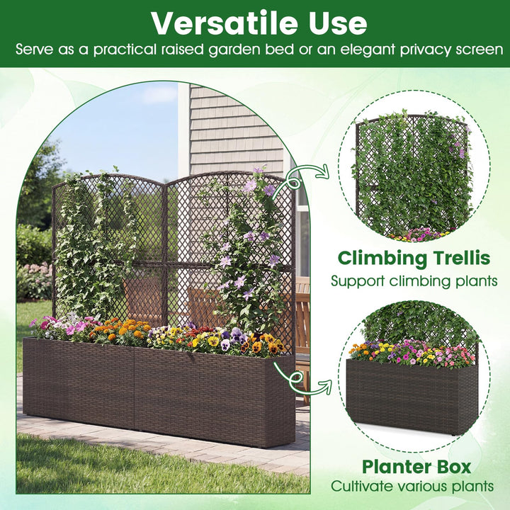 Giantex Raised Garden Bed with Trellis | 58&