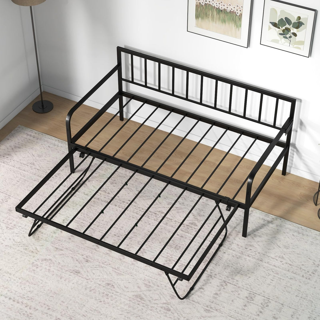 Giantex Twin Daybed with Charging Station &amp; LED Lights
