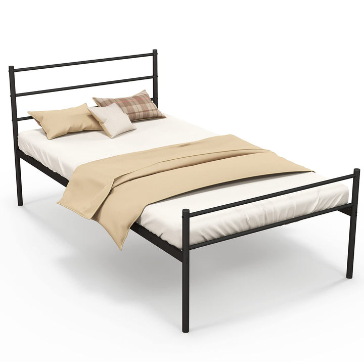 Giantex Twin Size Metal Bed Frame with Headboard &amp; Footboard, 13.5 Inch Platform Bed Frame