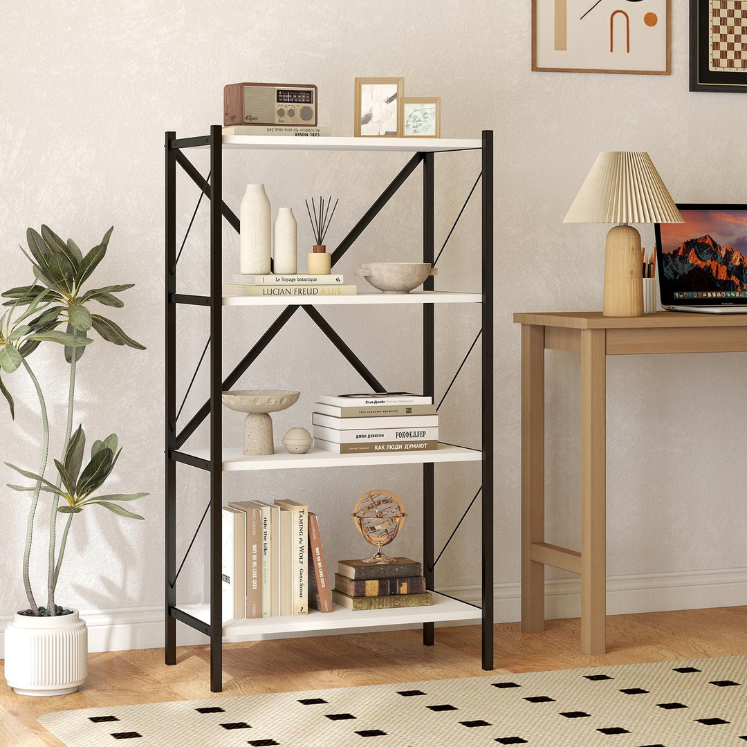 Giantex Modern Bookcase with Heavy-Duty Metal Frame (1/2)