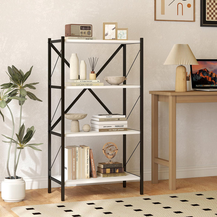 Giantex Modern Bookcase with Heavy-Duty Metal Frame (1/2)