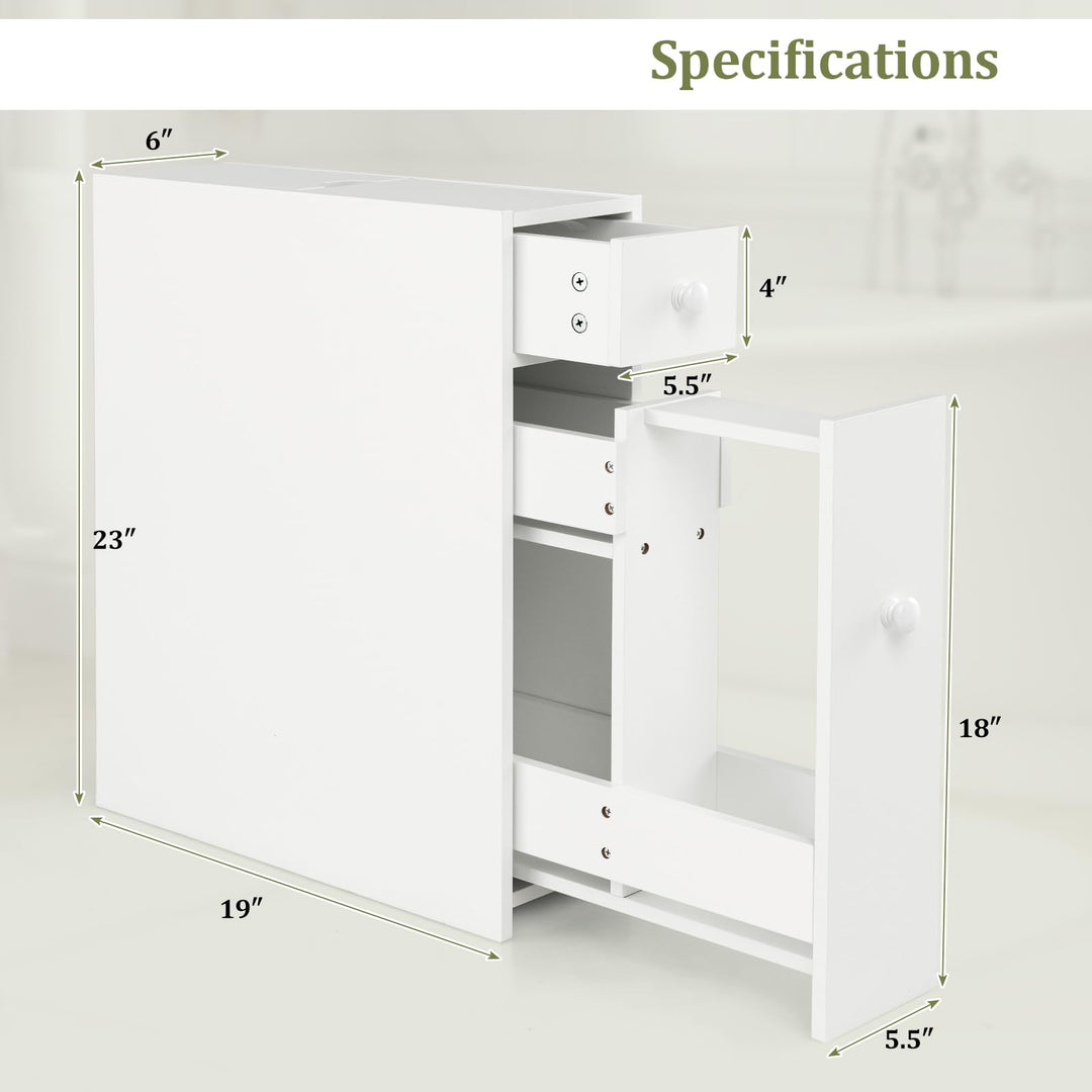 Giantex Small Bathroom Storage Cabinet