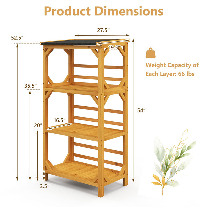 Giantex Plant Stand with Roof - 54&