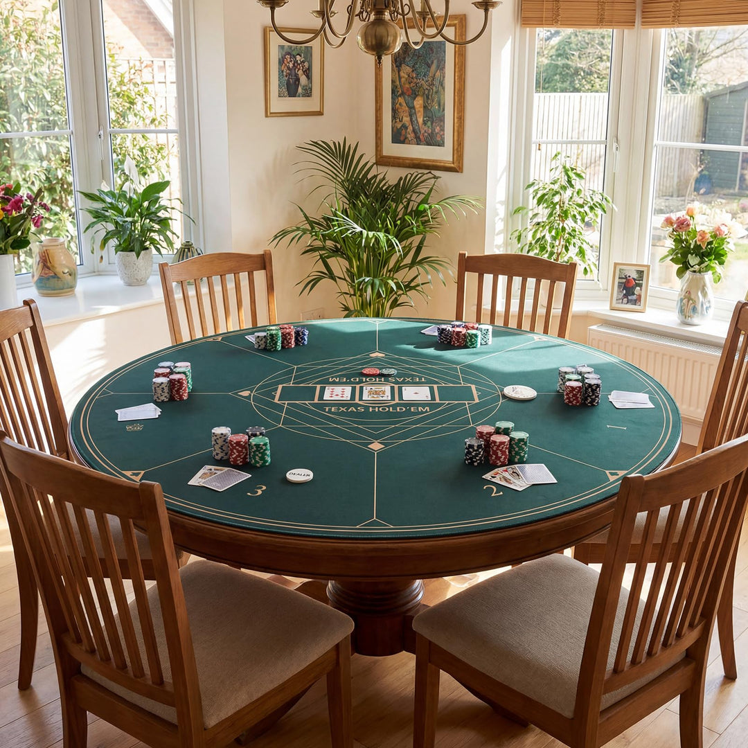 Giantex 8 Player Foldable Texas Holdem Poker Mat with Carrying Bag