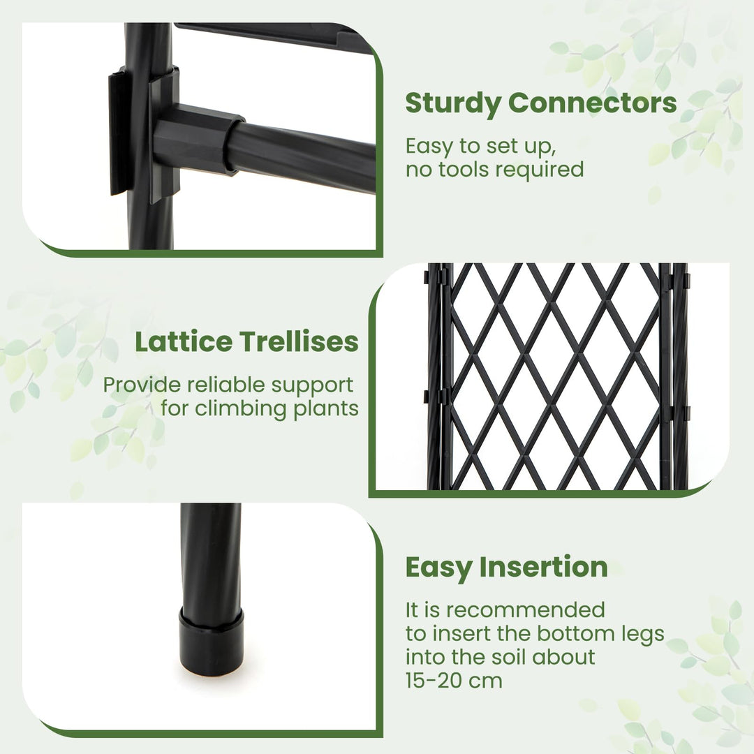 Giantex Garden Arch Trellis 67&