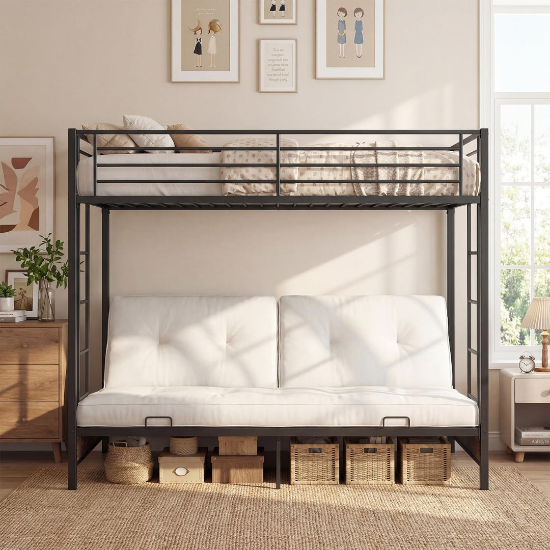 Giantex Twin Over Twin Futon Bunk Bed