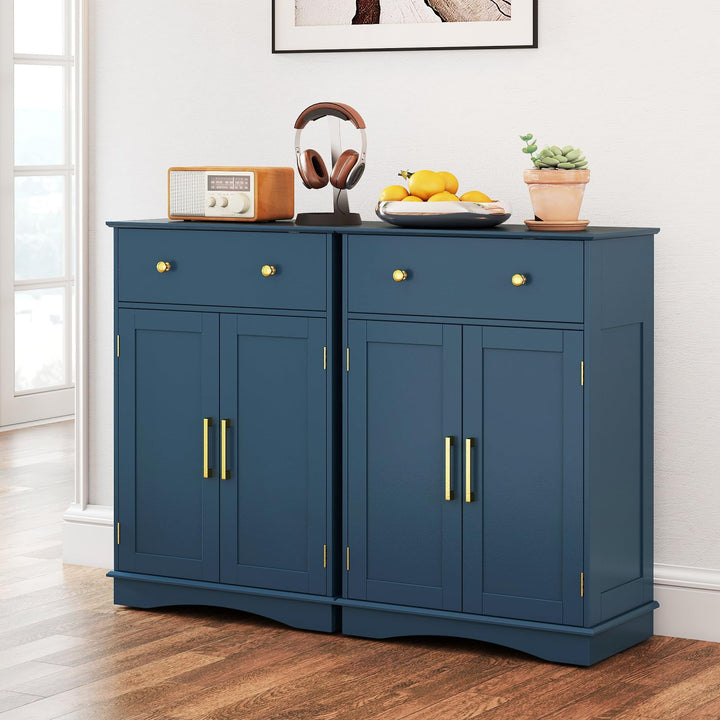 Giantex Modern Buffet Sideboard with Drawers &amp; Doors Adjustable Shelf