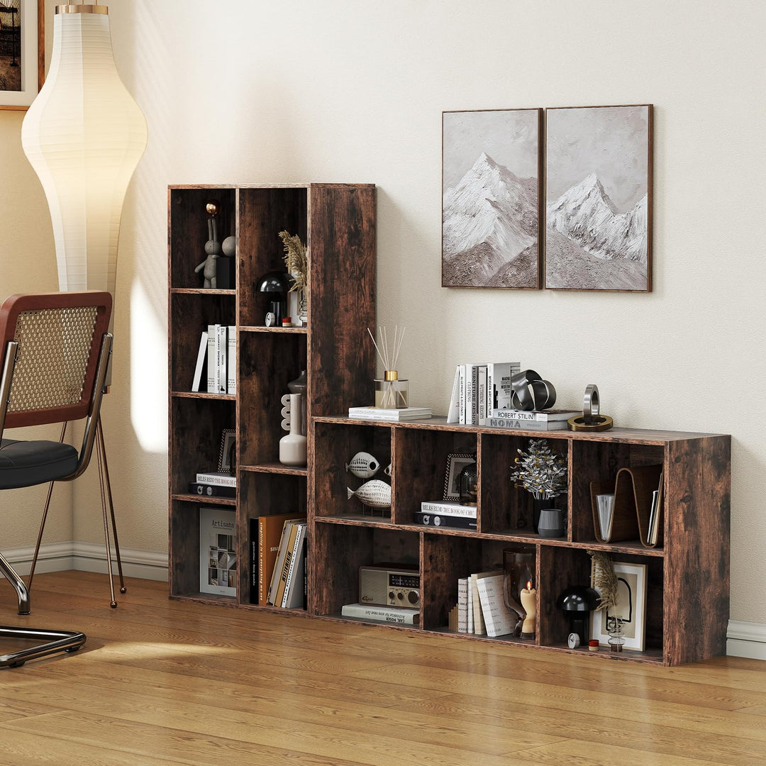 Giantex Floor Standing Open Bookshelf w/Storage Shelves