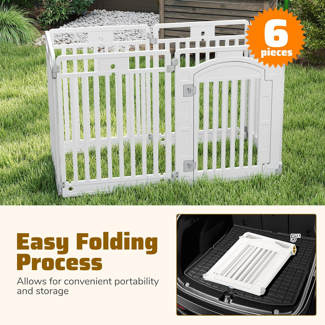 Giantex 6/12 Panel Dog Playpen 32&