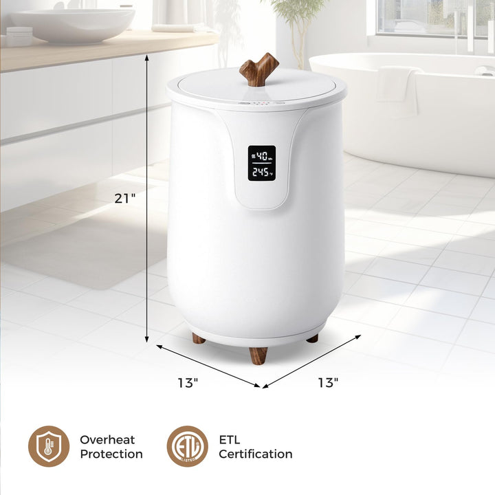 Giantex Large Towel Heater Bucket w/Adjustable Timer