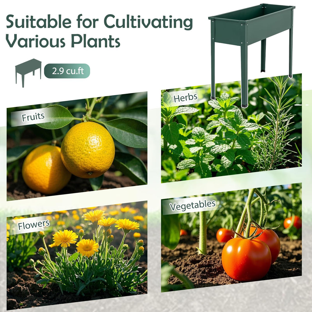 Vegetables and Flowers Growing Container for Indoor and Outdoor Use (40”x16”x32”)
