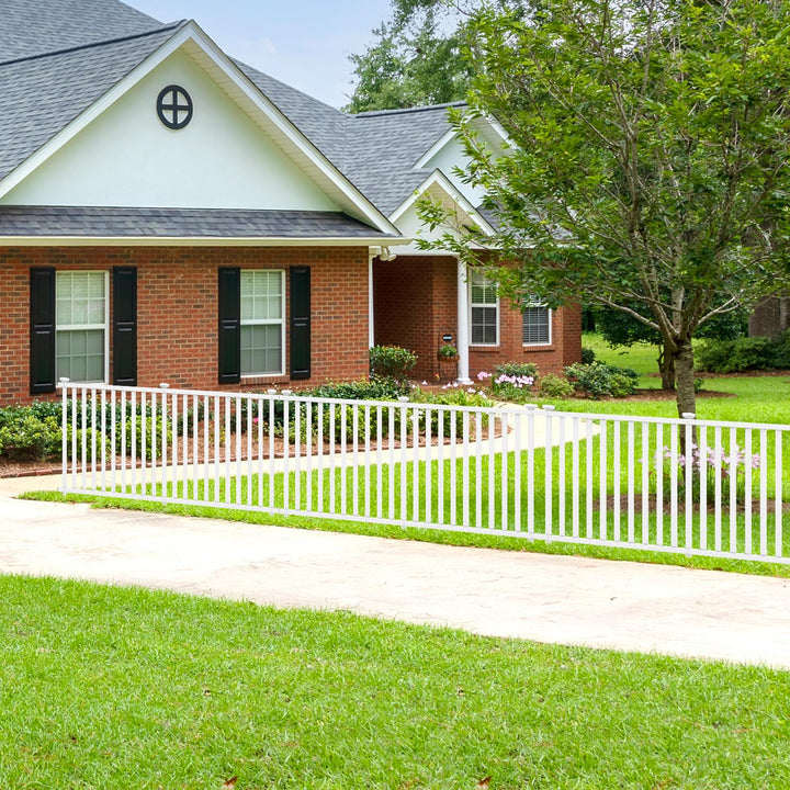 Giantex White Picket Fence - 2 Panels, 80&