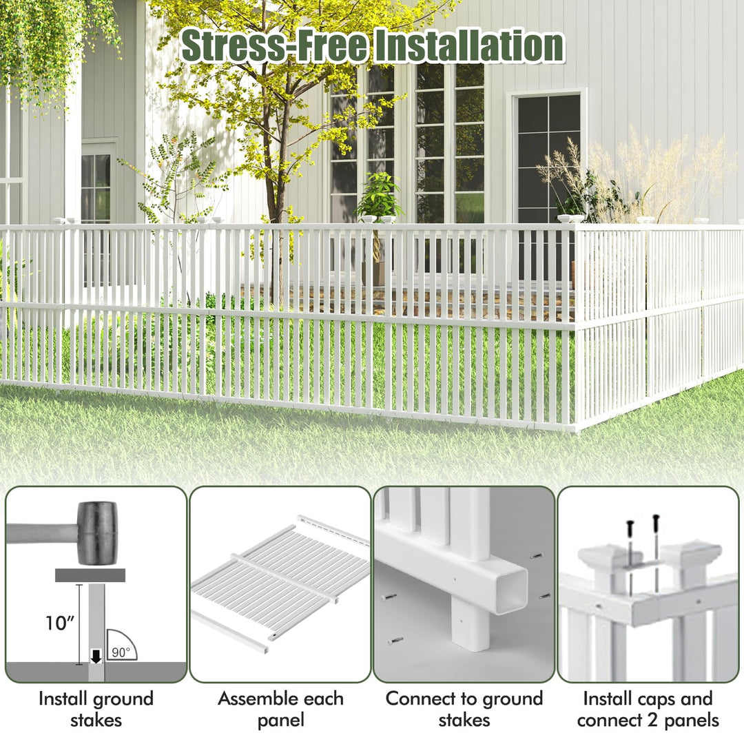 Giantex Air Conditioner Fence 2/4 Panels - 45&