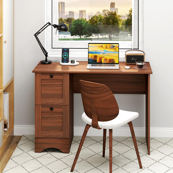 Giantex Computer Desk with 2 Drawers