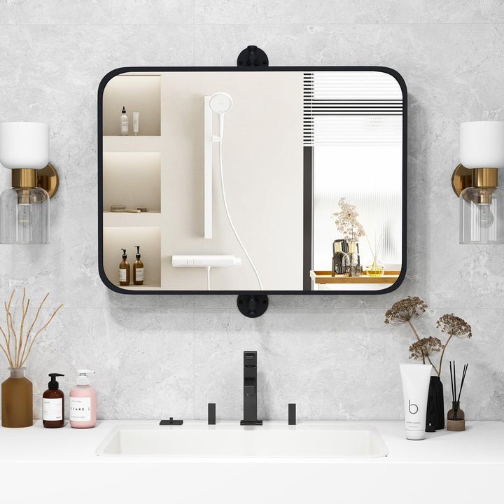 CHARMAID Pivot Mirror for Bathroom - 30&
