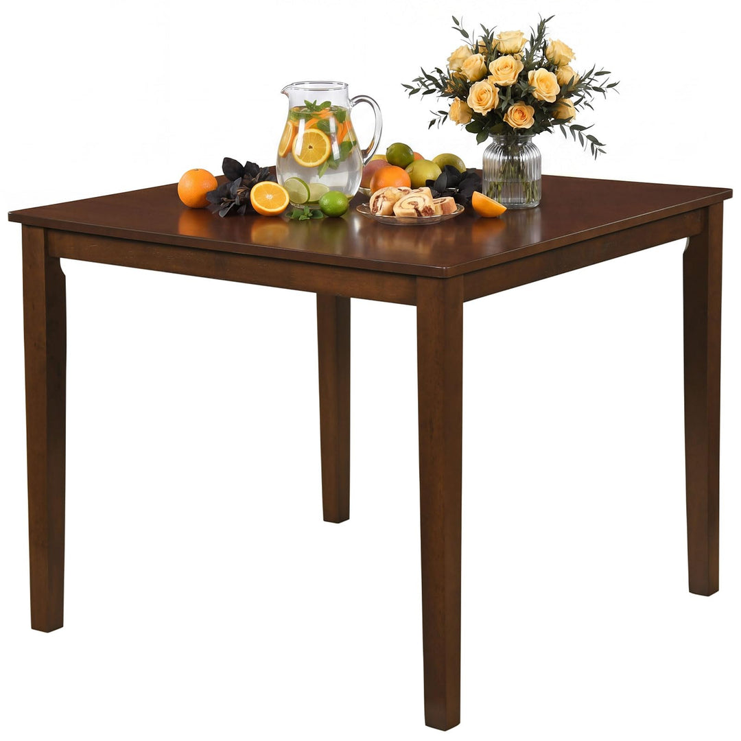 Giantex 35.5" Square Kitchen Table with Solid Rubber Wood Legs  for 4