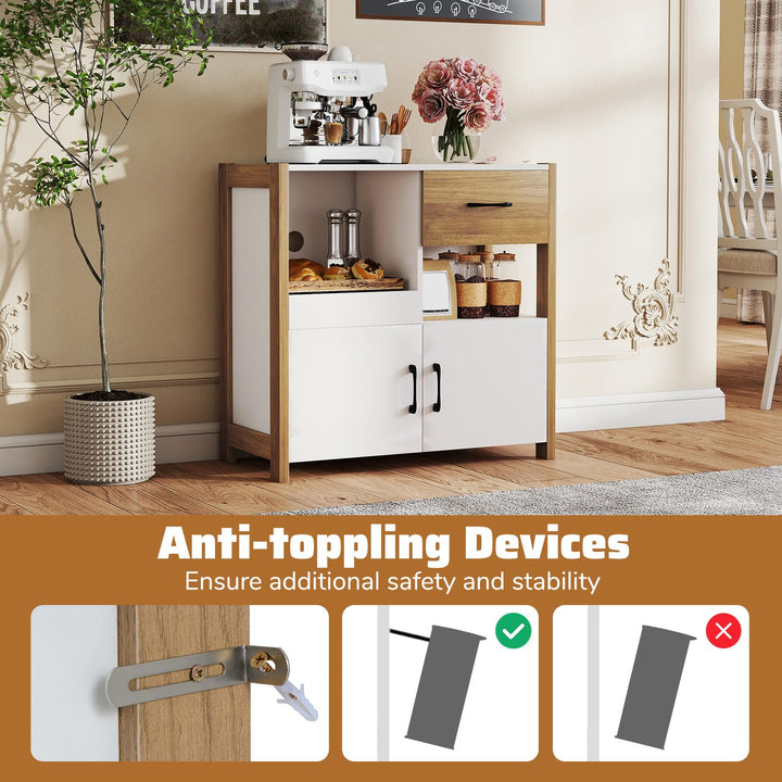 Giantex Buffet Sideboard with Pull-Out Shelf