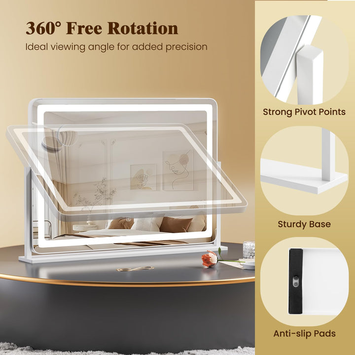 CHARMAID Vanity Mirror with Lights - 32&